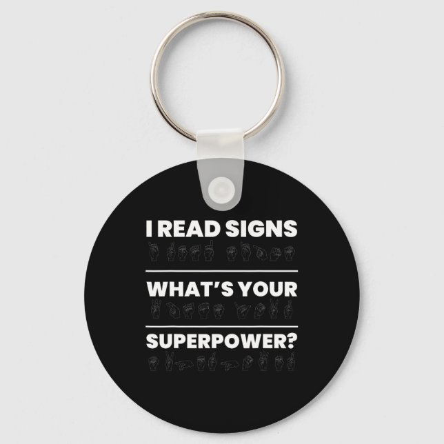 Llavero Leí Rótulos ¿Cuál es tu superpoder? (Anverso)