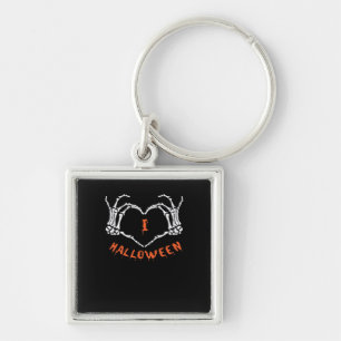 Llavero Lema Halloween. Gesto Cardíaco Hecho De Skeleton
