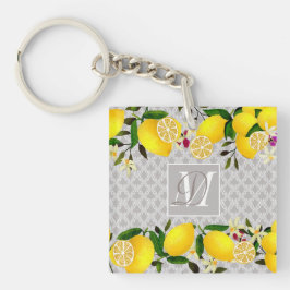 Llavero Lemon Days Motif Gray