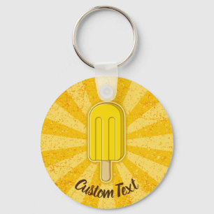 Llavero Lemon Ice Cream Stick Keychain