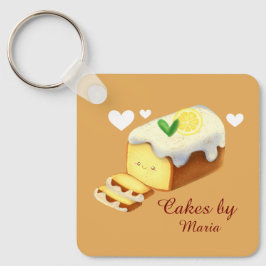 Llavero Lemon Loaf Cake Bread With Icing