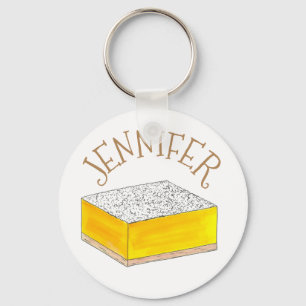 Llavero Lemon Square Bar Pastry Dessere Bake Sale Baker
