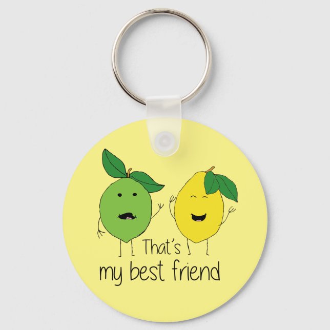Llavero Lemon y Lime Best Friends BFF Bestis de limón Art (Anverso)