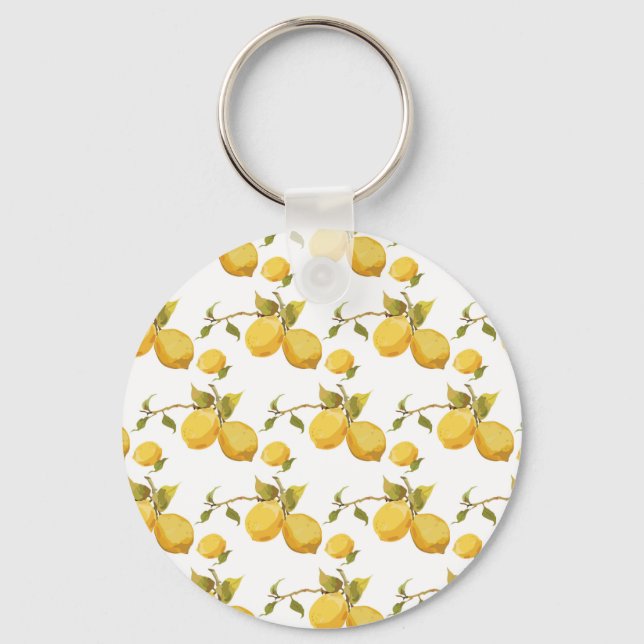 Llavero Lemones frescos de época: diseño simplista (Anverso)