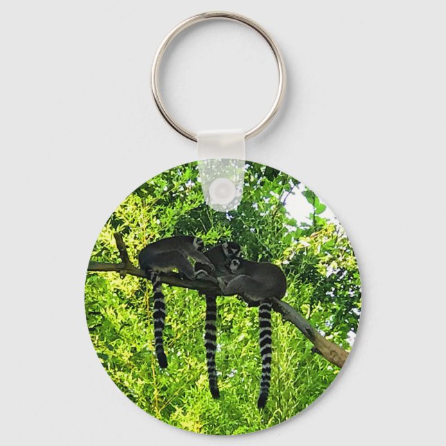 Llavero Lemur de cola anillada #3 Keychain (Anverso)