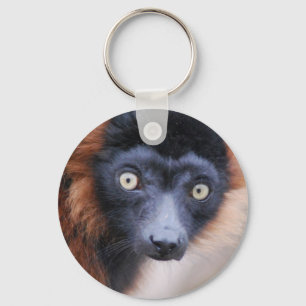 Llavero Lemur Keychain de Red Ruffed
