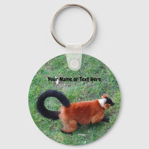 Llavero Lemur Rojo Ruffed #2 Keychain