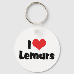 Llavero Lemures Corazón Me Encantan