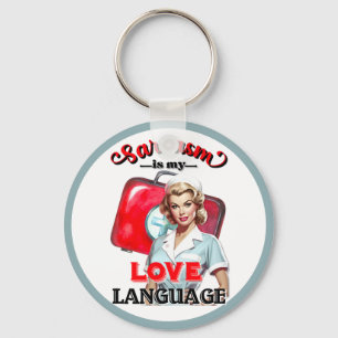 Llavero Lenguaje de amor para enfermera pequeña Pinup_