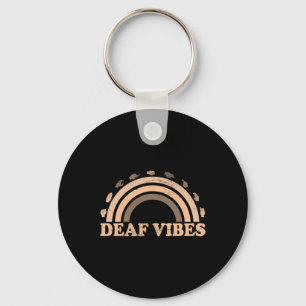 Llavero Lenguaje De Rótulo Asl Gesture Deaf Vibes Awarenes