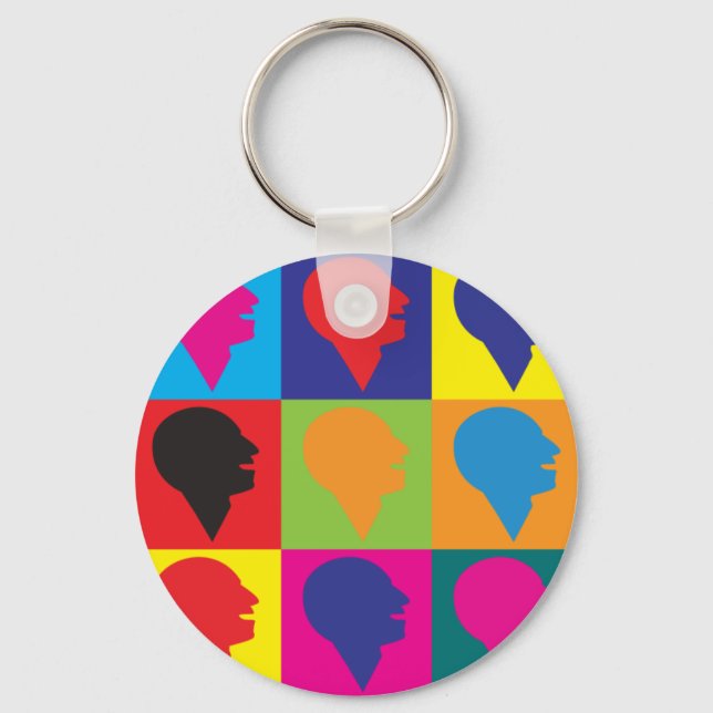 Llavero Lenguaje de voz Patología Pop Art (Anverso)