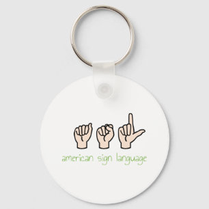 Llavero Lenguaje Rótulo americano
