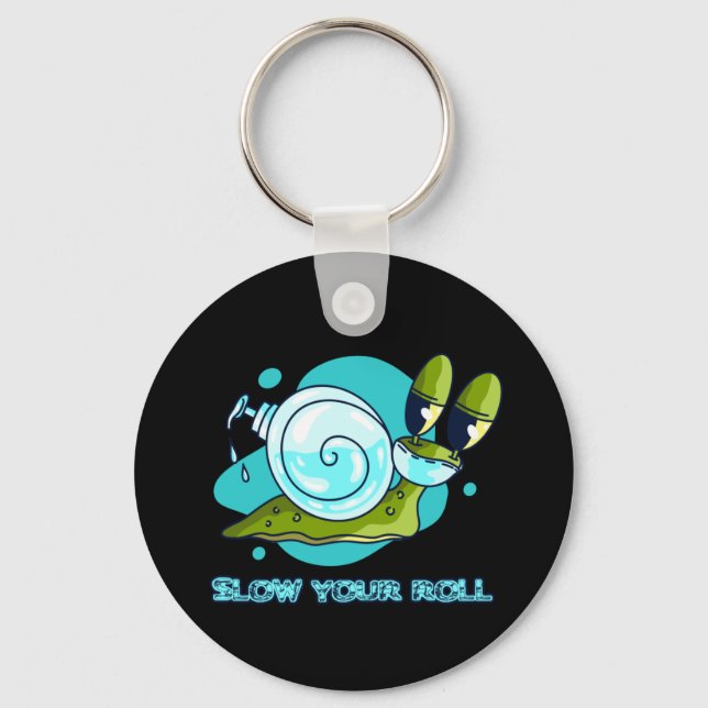 Llavero Lenta tu divertido caracol con Sanitizer (Anverso)