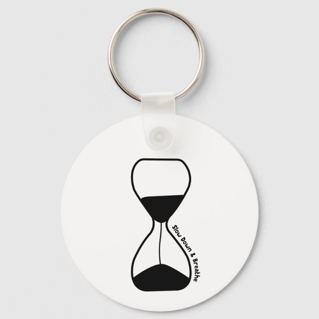 Llavero Lenta y respira - cuidado propio (Reverso )