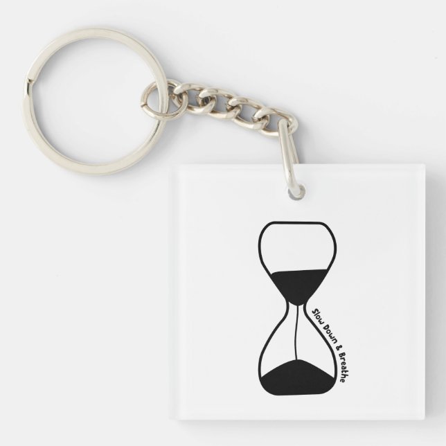 Llavero Lenta y respira - cuidado propio (Frente)