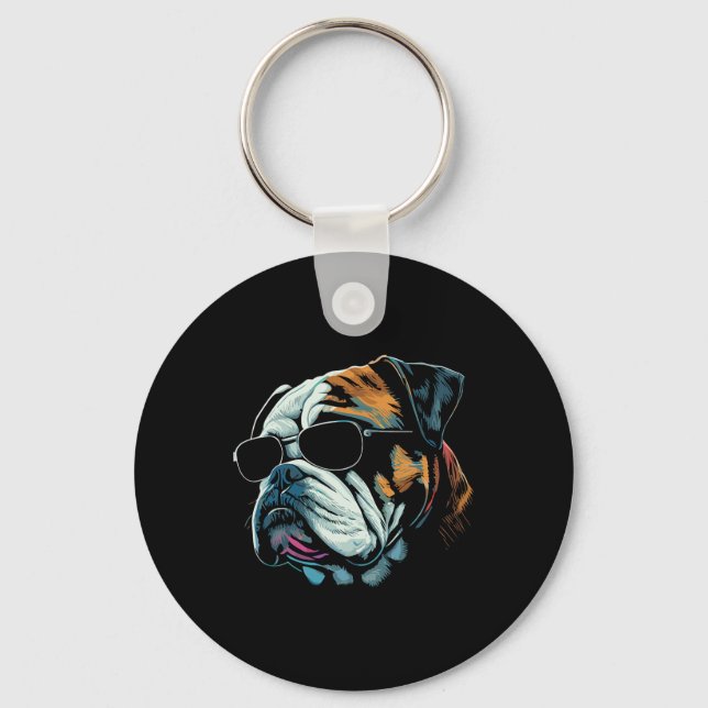 Llavero Lentes de sol de perro de Guay para mamá - Bulldog (Anverso)