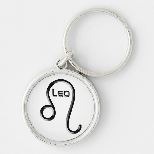 Llavero LEO, Abstract Design of Zodiac Rótulo, (Frente)
