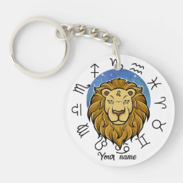 Llavero Leo Aries Zodiac Acrylic Keychain