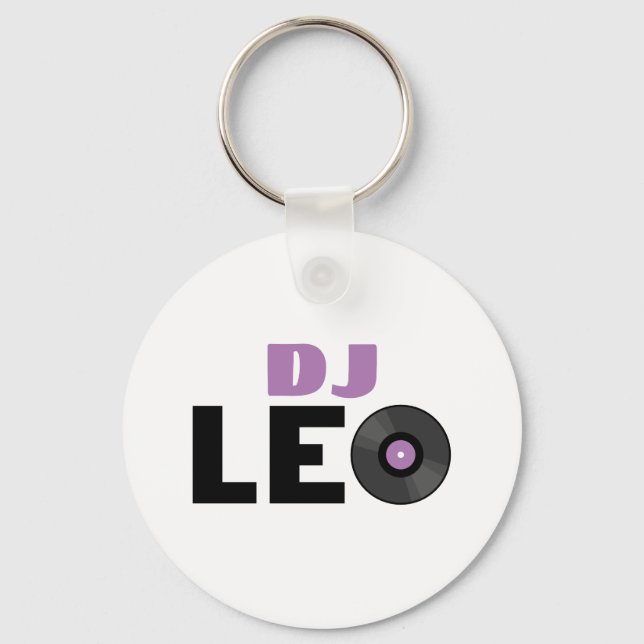Llavero Leo DJ (Anverso)