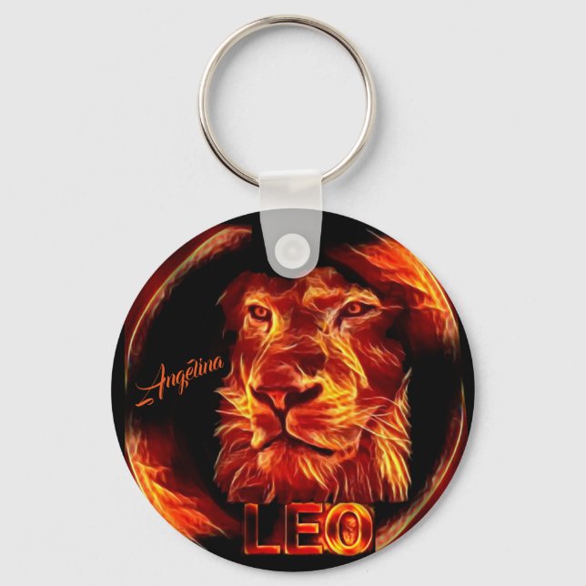 Llavero Leo Lion Personalizado (Anverso)
