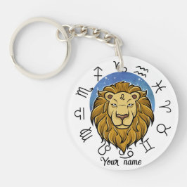 Llavero Leo Sagittarius Acrylic Keychain