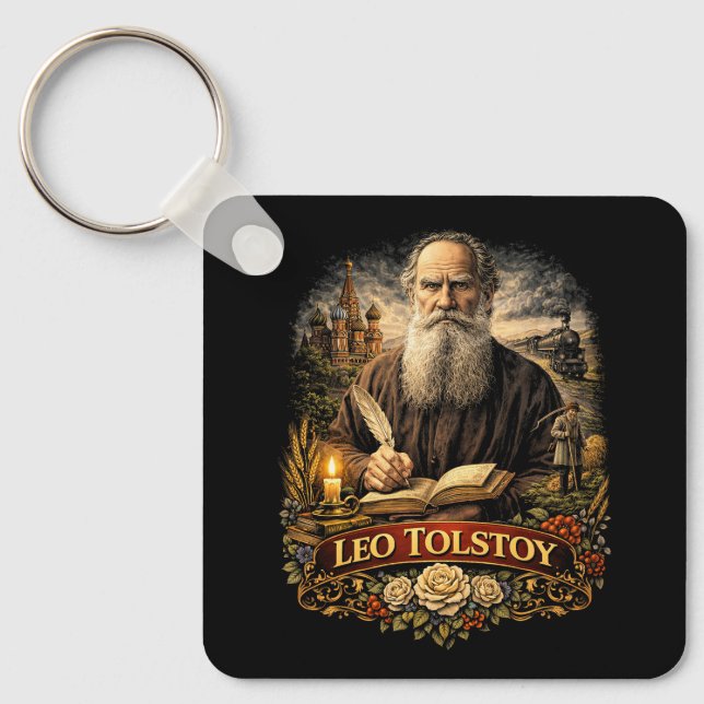 Llavero Leo Tolstoy (Anverso)
