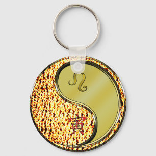 Llavero Leo y el tigre Metalizado