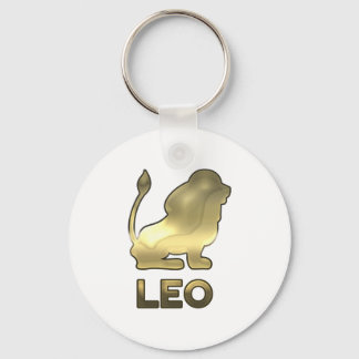 Llavero Leo zodiac sign - old gold edition