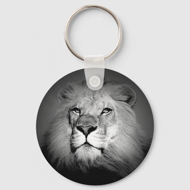 Llavero León blanco y negro (Anverso)