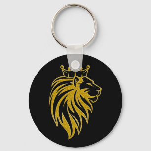 Llavero León con corona - Estilo de oro 2
