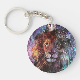 Llavero León para pintar Keychain acrílico