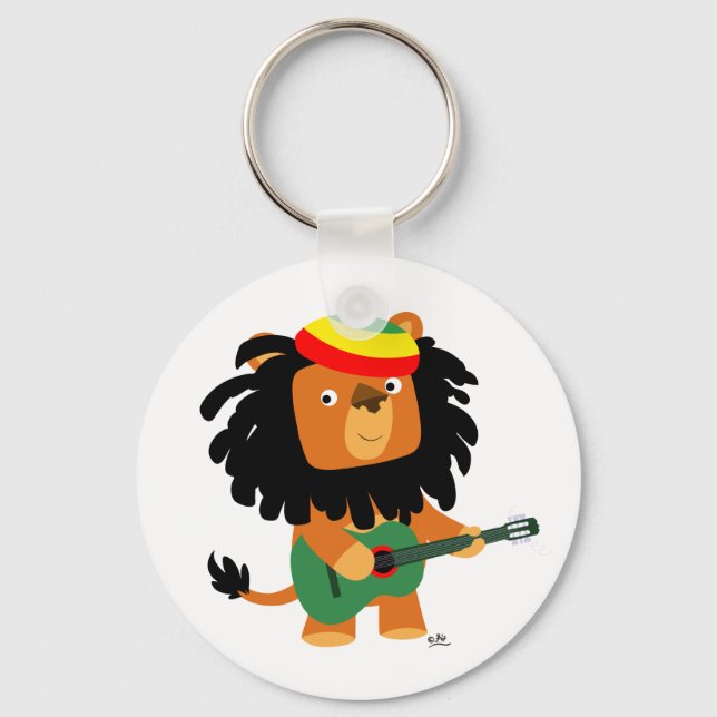 Llavero León Personalizado lindo de Zion Keychain (Anverso)