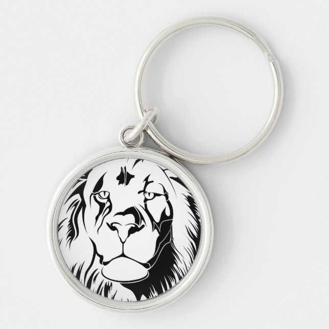 Llavero León Tribal 002 (Frente)