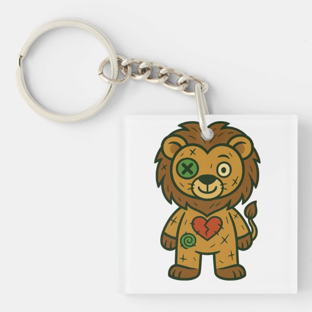 Llavero León vudú - Rey de Stitks (Frente)