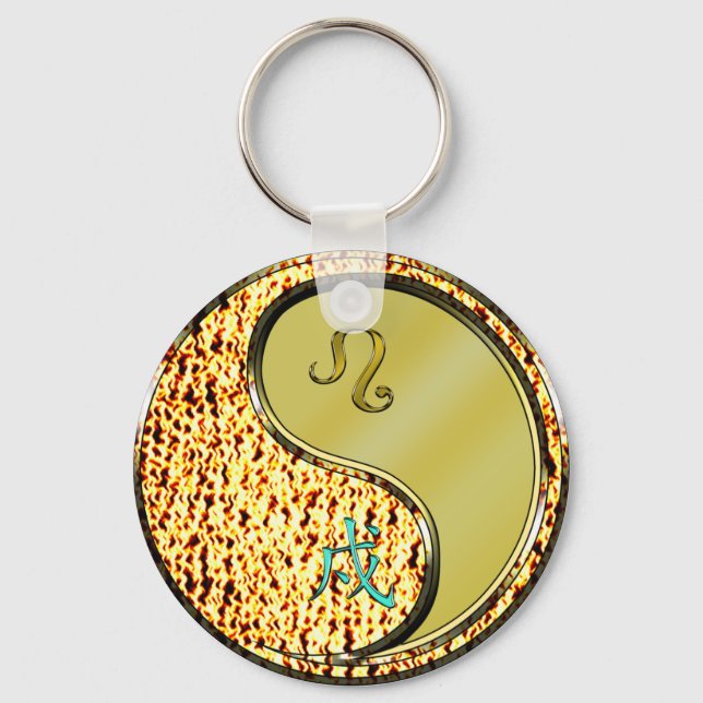 Llavero León y perro Metalizado (Anverso)