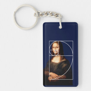 Llavero Leonardo da Vinci Mona Lisa Fibonacci Sequence