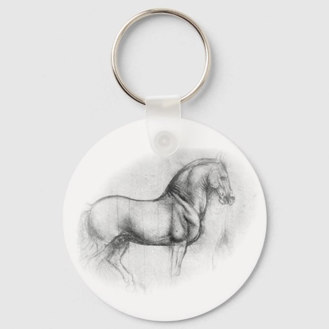 Llavero Leonardo DaVinci Horse Keychain (Anverso)