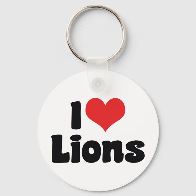 Llavero Leones Corazón Que Amo (Anverso)