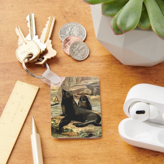 Llavero Leones del mar de California por el cisne CE (Escritorio )