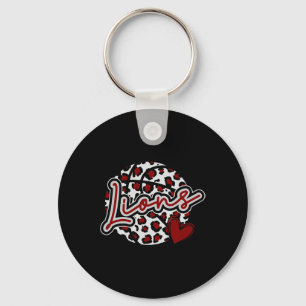 Llavero Leopard Cheetah Bysketbyll Leons Maroon Spirit Gam