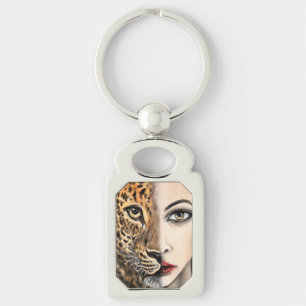 Llavero Leopard Chica Keychain