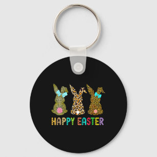 Llavero Leopard Easter Bunny Rabbit Trio Cute Easter Day
