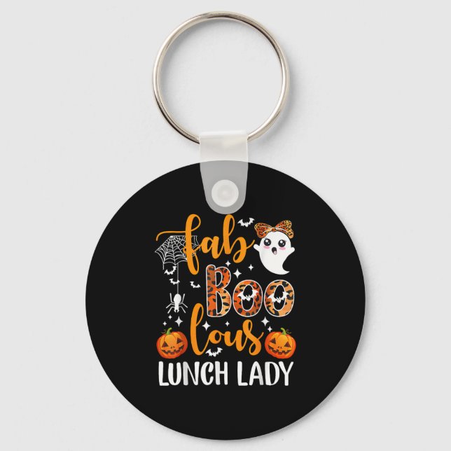 Llavero Leopard Fab Boo Lous Lunch Lady Matching Group Tee (Anverso)