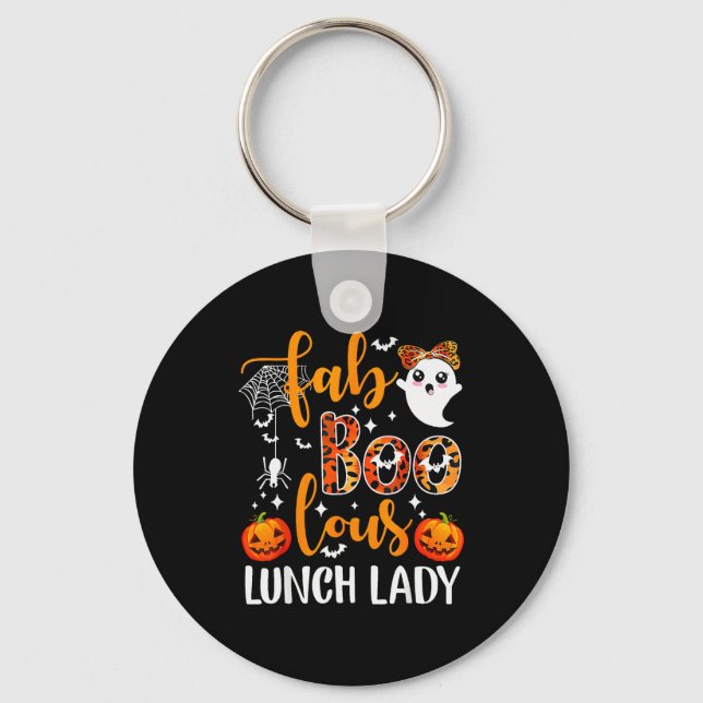 Llavero Leopard Fab Boo Lous Lunch Lady Matching Group Tee (Anverso)