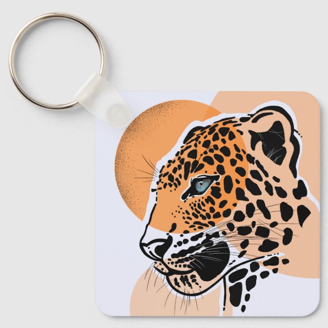 Llavero Leopard Print Keychain - Accesorio para animales (Anverso)