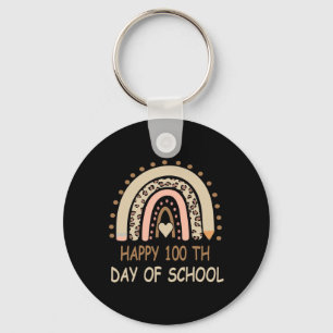 Llavero Leopard Rainbow Happy 100 Day School Cute 100 Da