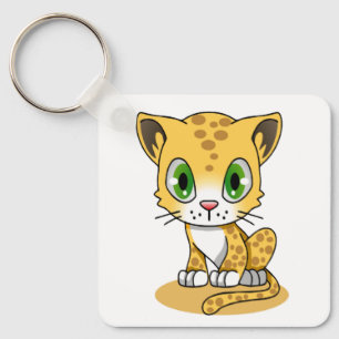 Llavero Leopardo animado de Cute