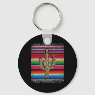 Llavero Leopardo Cactus Serape Mexicano Cinco De Mayo Muje