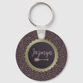 Llavero Leopardo de estilo exótico personalizado