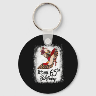 Llavero Leopardo de los talones altos de 65 años es mi cum